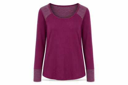 Columbia Women Purple Long Sleeve Basic Knit Top Size M