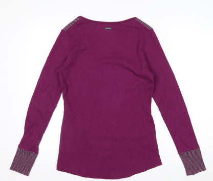 Columbia Women Purple Long Sleeve Basic Knit Top Size M