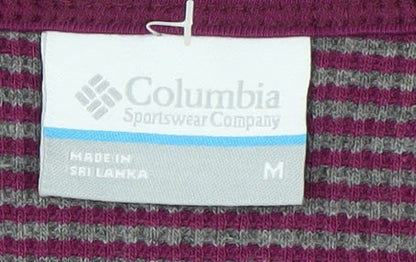Columbia Women Purple Long Sleeve Basic Knit Top Size M