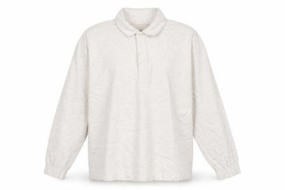 Marks and Spencer Men's Beige Collared Henley Sweatshirt Size L