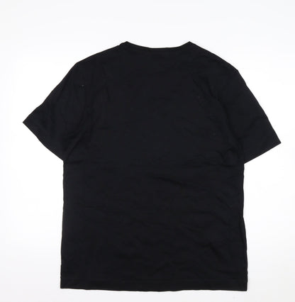 Marks and Spencer Autograph Men's Black Supima Cotton Crew Neck T-Shirt M