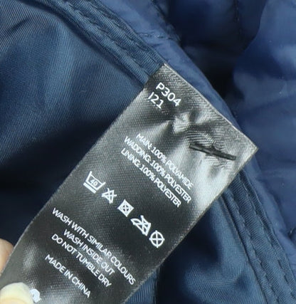 Very Womens Blue Quilted Mid-Length Padded Jacket Size 20