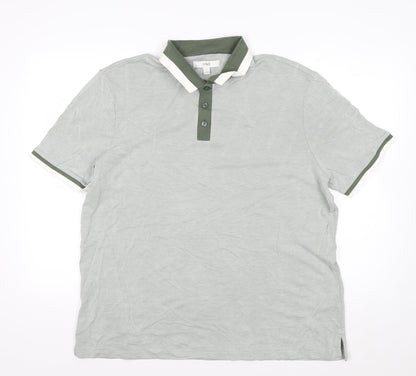 Marks and Spencer Men’s Grey XL Modal Blend Polo Shirt