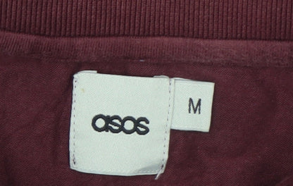 ASOS Men’s Red Cotton Stretch Polo Shirt Size M Regular Fit