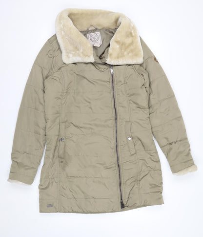 Regatta Women's Beige Puffer Jacket Size 12 Lined Winter Coat