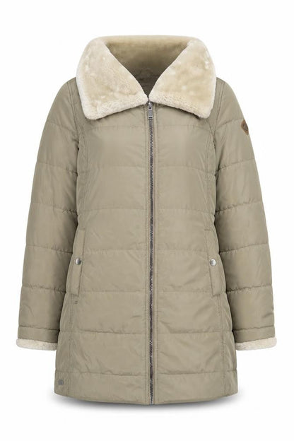 Regatta Women's Beige Puffer Jacket Size 12 Lined Winter Coat