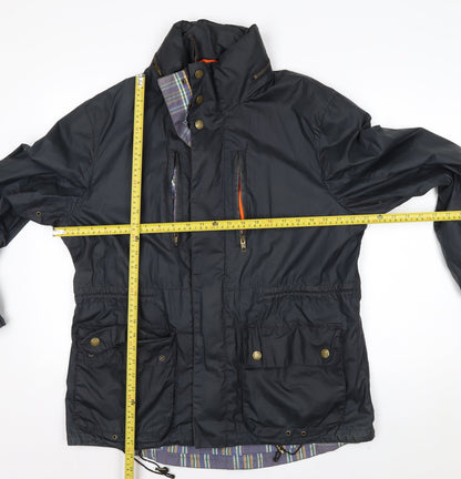Boden Men's Black Parka Jacket L Water Resistant Cotton Outdoor