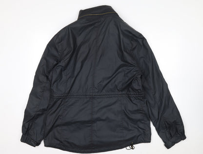 Boden Men's Black Parka Jacket L Water Resistant Cotton Outdoor