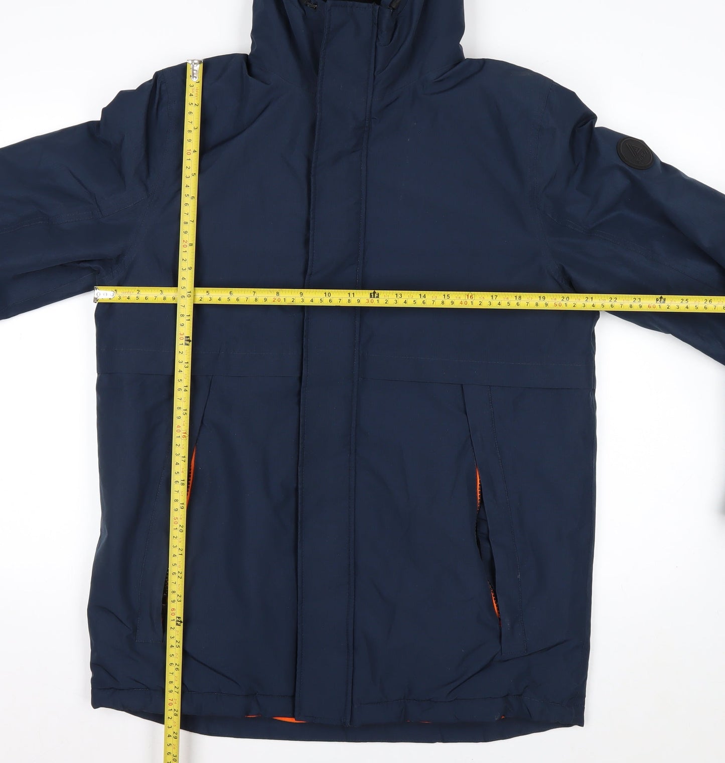 Next Boys Blue Hooded Waterproof Parka Coat 16 Years Lined Winter Jacket