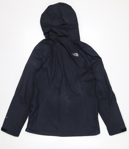 The North Face Womens Black Waterproof Hooded Rain Jacket Size M