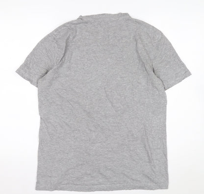 Original Penguin Men's Grey L Graphic Penguin Print Cotton T-Shirt