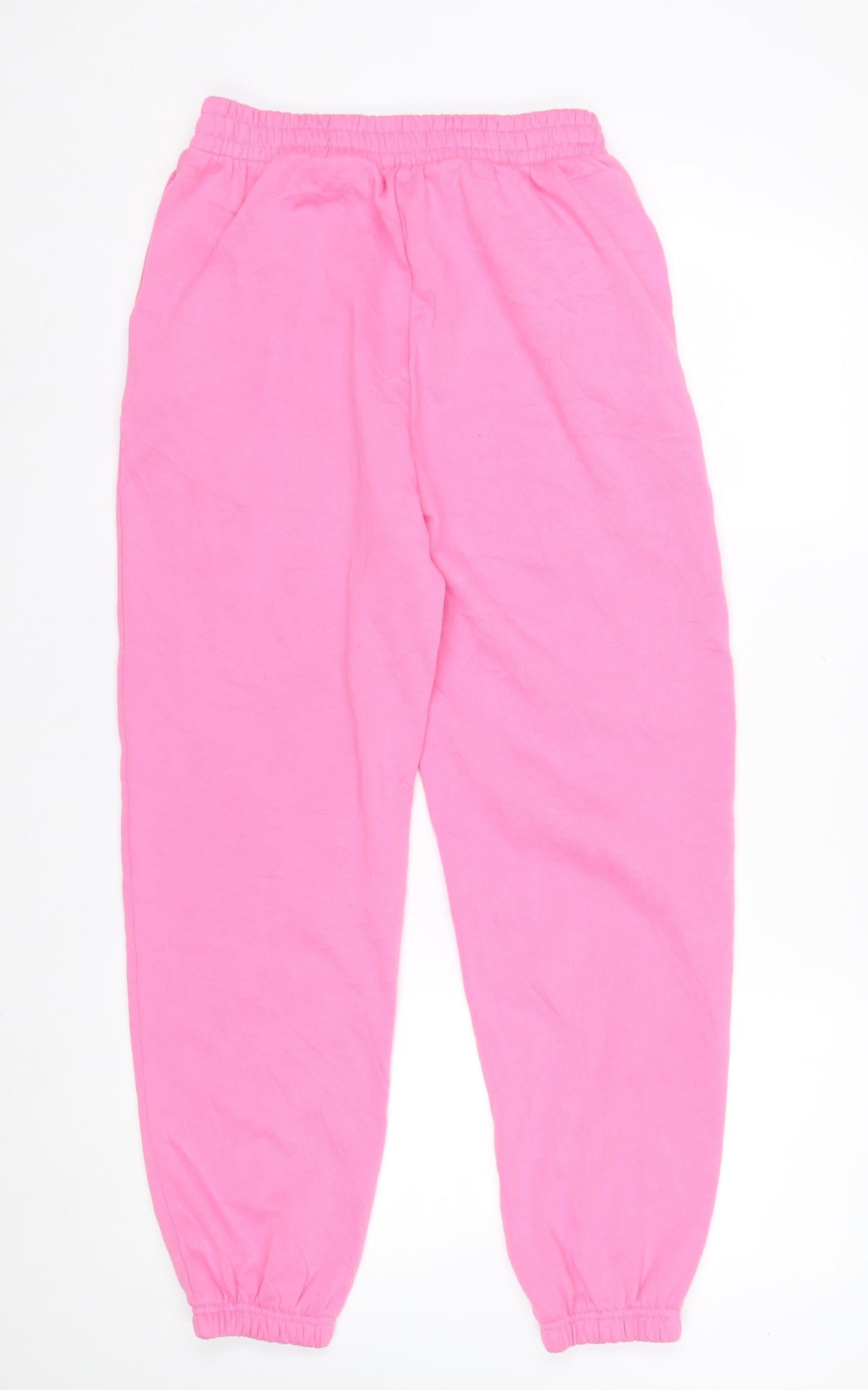 New Look Womens Pink Jogger Sweatpants Size 12 Cotton Blend