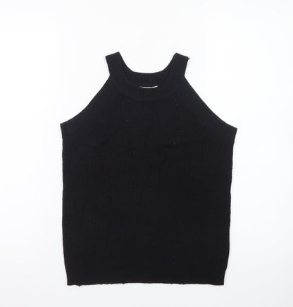 Brave Soul Women’s Black Halter Knit Tank Top Size M