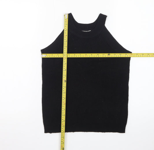 Brave Soul Women’s Black Halter Knit Tank Top Size M