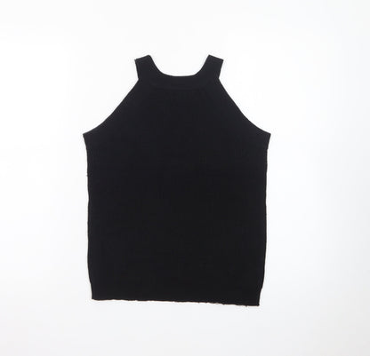 Brave Soul Women’s Black Halter Knit Tank Top Size M