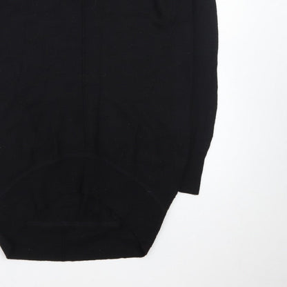Karen Millen Women's Black XS V-Neck Knit Pullover Jumper
