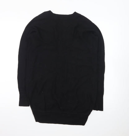 Karen Millen Women's Black XS V-Neck Knit Pullover Jumper