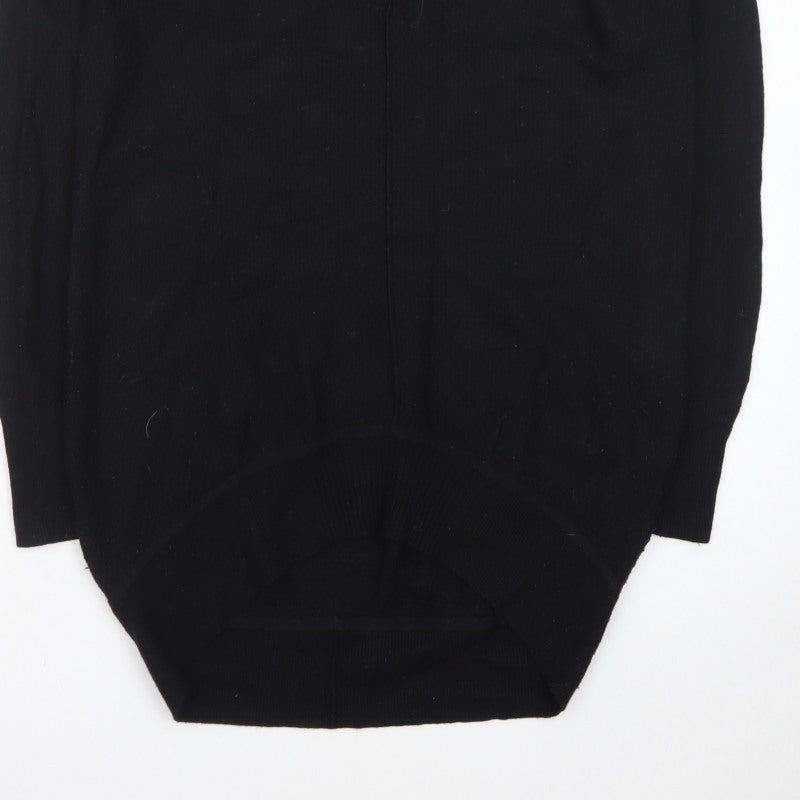 Karen Millen Women's Black XS V-Neck Knit Pullover Jumper