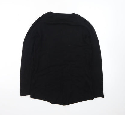 Vero Moda Womens Black XS Crew Neck Long Sleeve Knit Jumper