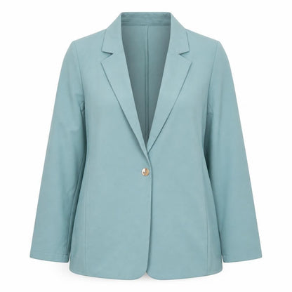 Next Women Blue Single Breasted Blazer Jacket Size 14 Polyester Blend