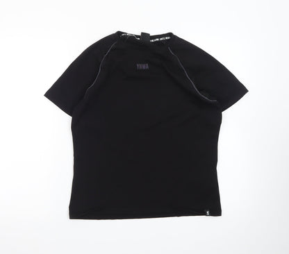 L.F.C. Women's Black Size 6 Short Sleeve Crew Neck T-Shirt