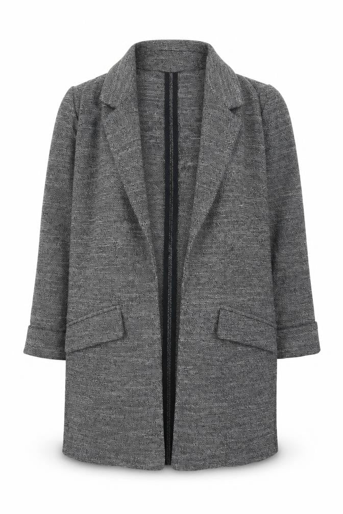 Warehouse Women Grey Longline Knit Cardigan Size 10
