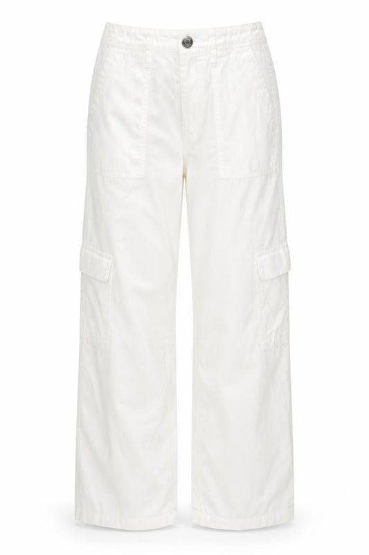 River Island Women’s White Cotton Cargo Trousers Size 6R