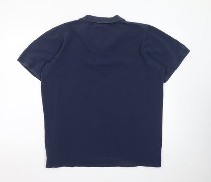 Onfire Men's Blue XL Polo Shirt Embroidered Logo Casual Cotton