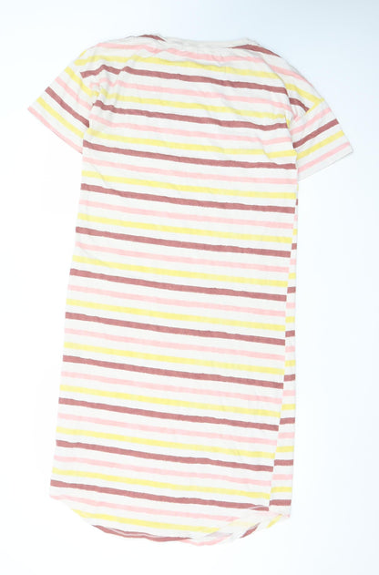 Marks and Spencer Women's Multicoloured Stripe T-Shirt Dress Size M