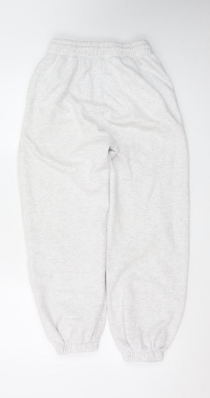 Zara Women’s Grey Fleece Sweatpants S Elastic Waist Casual