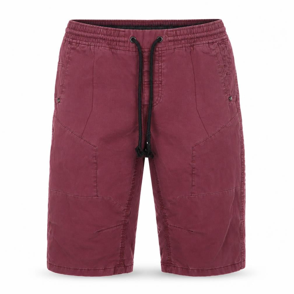 Next Men Red Cargo Shorts Size 32 Elastic Waist Drawstring