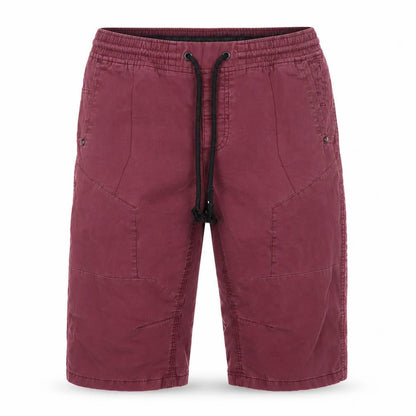 Next Men Red Cargo Shorts Size 32 Elastic Waist Drawstring