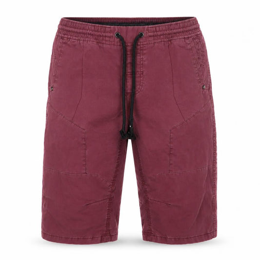 Next Men Red Cargo Shorts Size 32 Elastic Waist Drawstring
