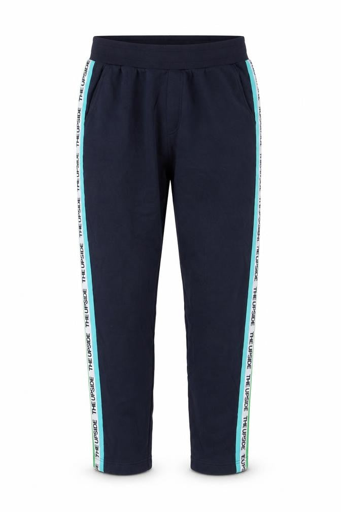 The Upside Men's Blue Jogger Trousers S Regular Fit Elastic Waist