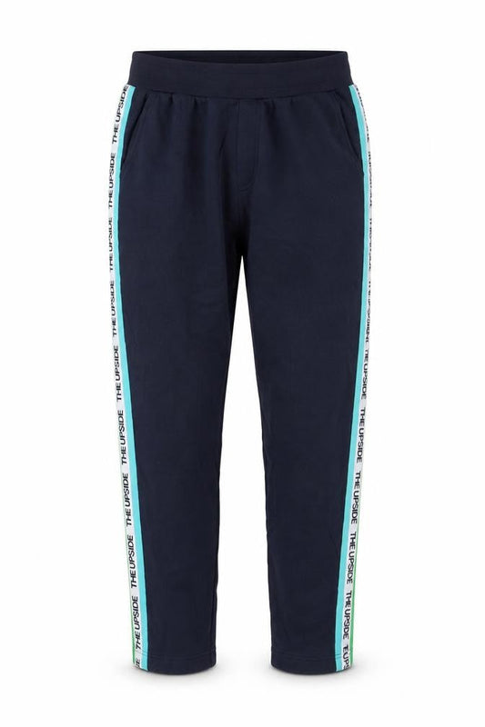 The Upside Men's Blue Jogger Trousers S Regular Fit Elastic Waist