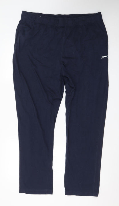 Slazenger Men's Navy Blue 3XL Jogger Sweatpants with Elastic Waist