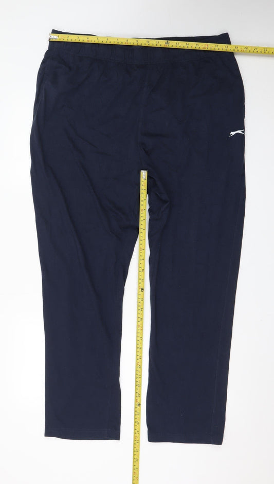Slazenger Men's Navy Blue 3XL Jogger Sweatpants with Elastic Waist