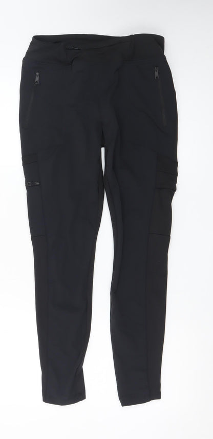 Decathlon Forclaz Men's Black Cargo Tapered Travel Trousers M