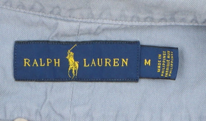 Ralph Lauren Men's Blue Button-Down Oxford Shirt Size M Long Sleeve
