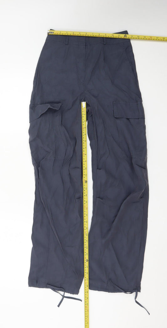 Marks and Spencer Women's Navy Cargo Trousers Size 6 Regular