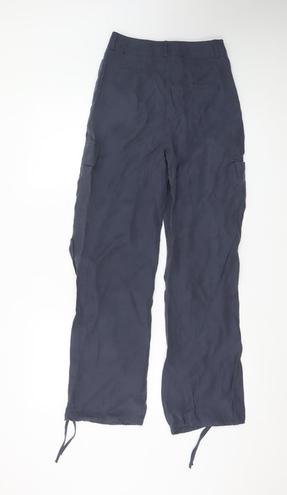 Marks and Spencer Women's Navy Cargo Trousers Size 6 Regular