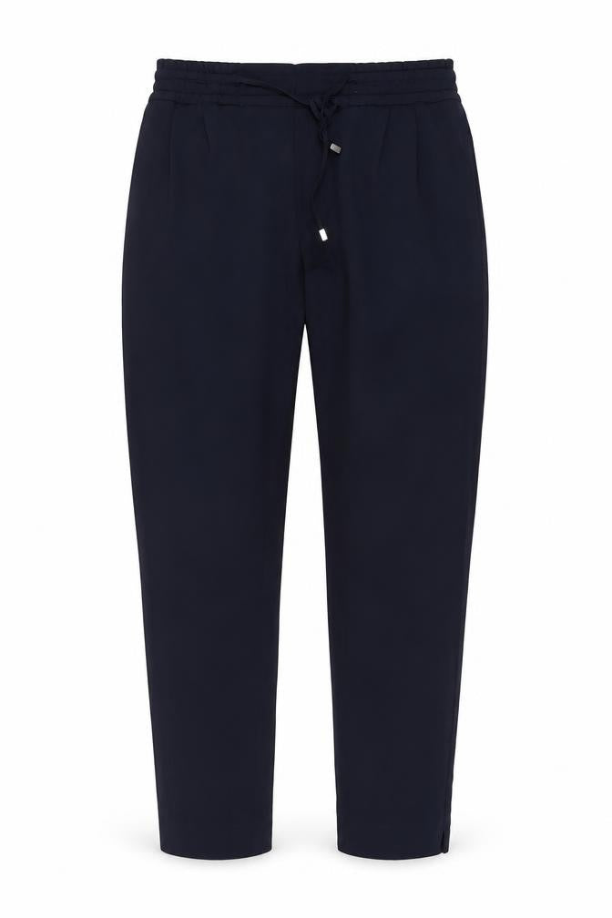 Zara Basic Men's Black Elastic Waist Tapered Trousers M