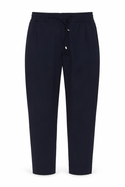 Zara Basic Men's Black Elastic Waist Tapered Trousers M