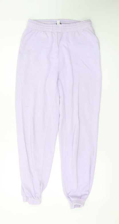Topshop Women’s Purple Jogger Trousers Size S Comfortable Casual