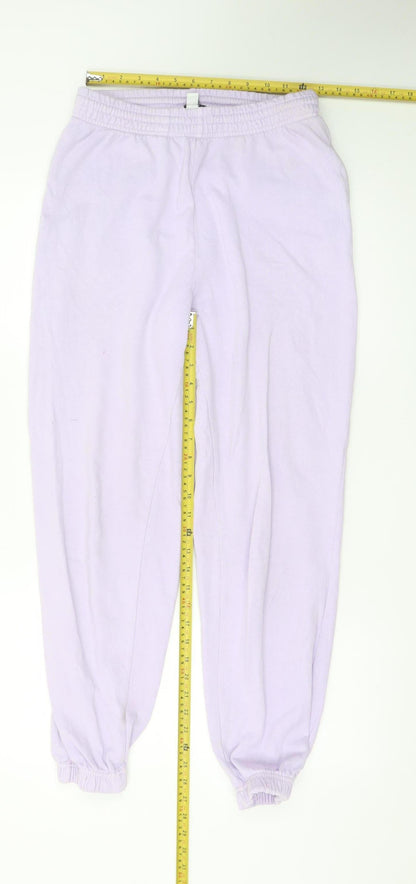 Topshop Women’s Purple Jogger Trousers Size S Comfortable Casual