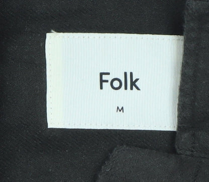 Folk Men’s Brown Cotton Long Sleeve Regular Fit Formal Shirt M