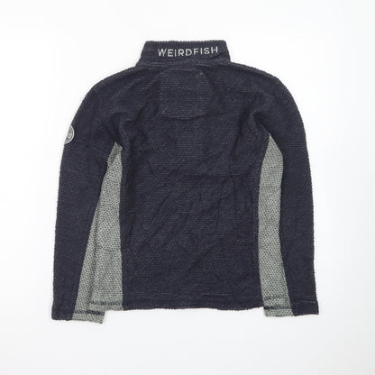 Weird Fish Boys Navy 1/2 Zip Pullover Jumper Size 11-12 Years