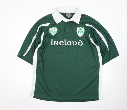 Full Time Rugby Ireland Green Short Sleeve Polo Shirt Men’s XL