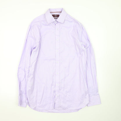 Marks and Spencer Men's Lilac Tailored Fit Dress Shirt 15.5in Superior Cotton