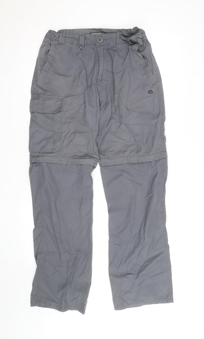Craghoppers Mens Grey Convertible Cargo Trousers M Regular